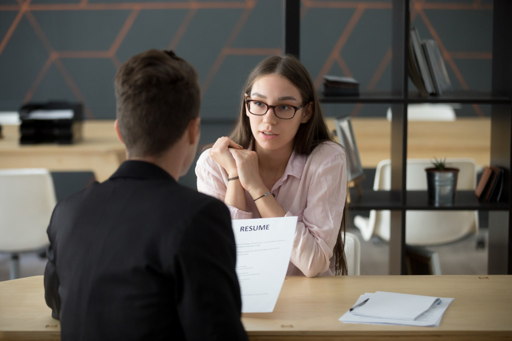 woman consulting a lawyer