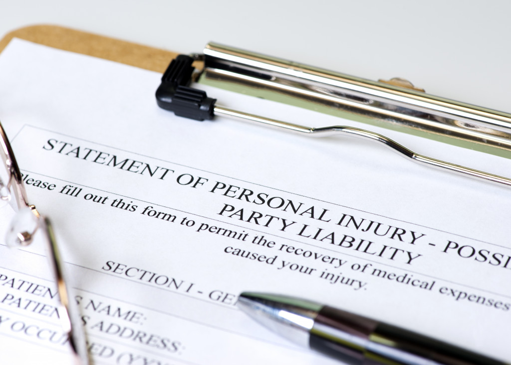 personal injury document